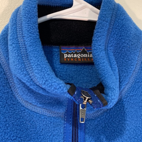 Mens Blue Patagonia Synchilla Vest - Picture 2 of 5